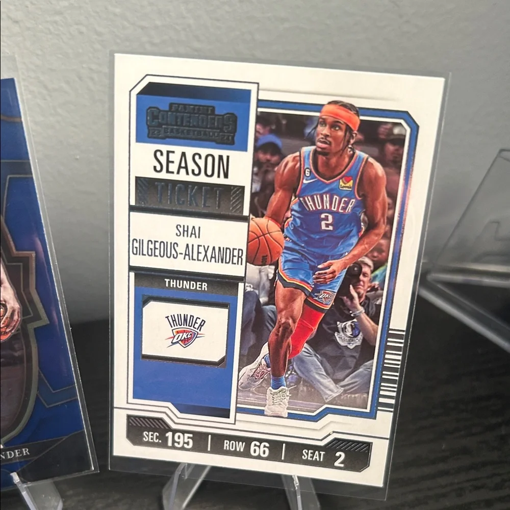 Shai Gilgeous-Alexander OKC Thunder lot NBA Hoops Blue Select contenders - Picture 4 of 5